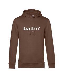 Ballin Est. 2013 basic hoodie heren mokka bruin