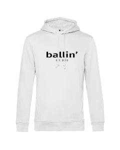 Ballin Est. 2013 basic hoodie heren wit
