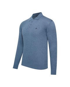 Cappuccino Italia Massa Knit Polo Blauw