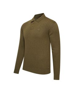 Cappuccino Italia Massa Knit Polo Groen