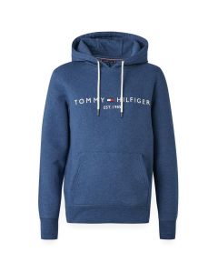 Tommy Hilfiger Logo Hoodie Aegean Sea Heather