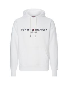 Tommy Hilfiger logo hoodie heren wit