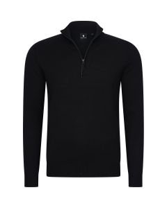 Solution Simon Zipper Knit Zwart