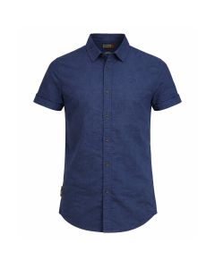 Norlund Cran Linnen Shirt Navy