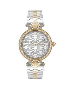 Philipp Plein horloge Plein Couture dames zilver/goud