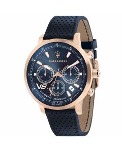 Maserati Granturismo Blauw/Rosegoud 43mm