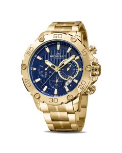 Rotorcraft Horloge Wheel Goud/Blauw 47mm