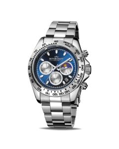 Rotorcraft horloge Cargo Moonphase Zilver/Blauw 46mm