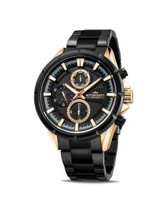 Rotorcraft Horloge Gear Zwart/Goud 47mm