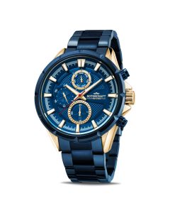 Rotorcraft Horloge Gear Blauw/Goud 47mm