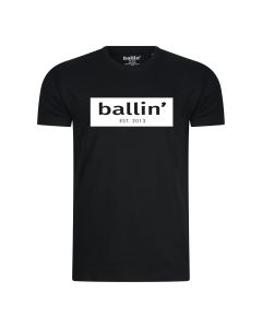 Ballin Est. 2013 Cut Out logo shirt heren zwart