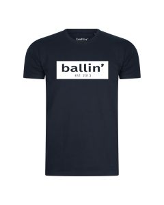 Ballin Est. 2013 Cut Out logo shirt heren navy blauw