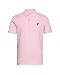 Lyle & Scott Plain polo shirt heren light pink