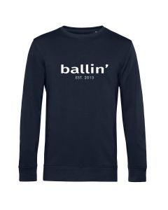 Ballin Est. 2013 basic sweater heren navy blauw