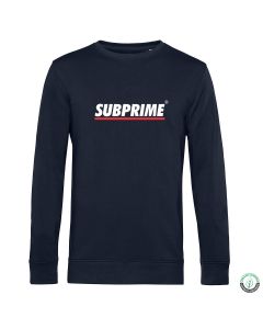 Subprime sweater Stripe heren navy