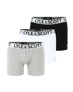 Lyle & Scott Christopher 3-pack boxers heren zwart/grijs/wit