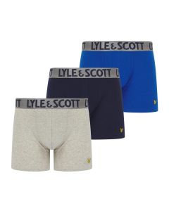 Lyle & Scott Christopher 3-pack boxers heren zwart/grijs/blauw