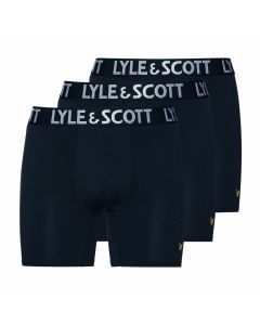Lyle & Scott Elton 3-pack boxers heren peacoat blauw