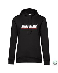 Subprime hood Stripe dames black   