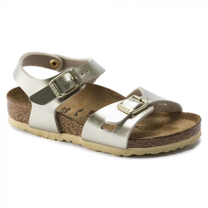 Birkenstock Rio Kids Electric Metallic Gold - Fashion For Less