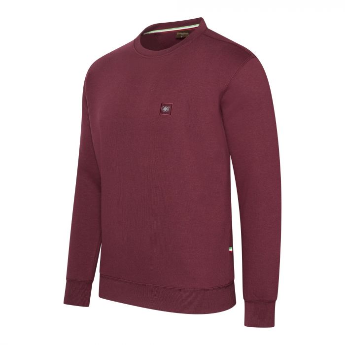 Cappuccino Italia sweater heren sale burgundy rood Fashion For