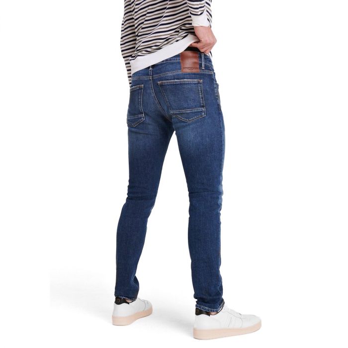 favoriete begin commentator McGregor Denim Dark Blue Vintage Wash Slim Fit Jeans - Fashion For Less