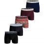 Bjorn Borg 5-Pack Boxers Navy/Red Retro Mix