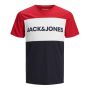 Jack & Jones Jje Logo Blocking Tee heren tango red