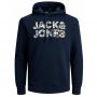 Jack and Jones JJ Fleur Sweat Hood Navy