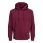 Jack & Jones JJebasic sweat hood heren rhododendron