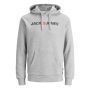Jack & Jones Jwhcorp Old Logo Sweat Hood Light Grey Melange
