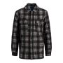 Jack & Jones Jorollie check shirt jacket LS heren black