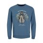 Jack & Jones Jorheader Sweat Crew Neck Fst Bluefin