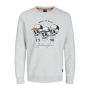 Jack & Jones Jorheader Sweat Crew Neck Fst White Melange