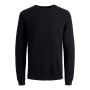 Jack & Jones JJeotto Knit Crew Neck Black