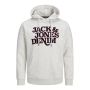 Jack & Jones JJrack Sweat Hood White Melange