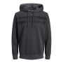 Jack & Jones JJnew Adam Sweat Hood Dark Grey Melange