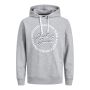 Jack & Jones JJstamp Sweat Hood Light Grey Melange