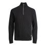 Jack & Jones JJpannel Knit Half Zip Black