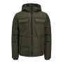 Jack & Jones heren JJbrady winterpuffer heren rosin groen