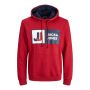 Jack & Jones Jcologan Sweat Hood Aw22 Chili Pepper