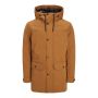 Jack & Jones herenparka JJwinner no fur rubber bruin