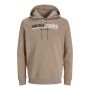 Jack & Jones Jcofrederik sweat hood heren dune