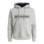 Jack & Jones Jorfriday Sweat Hood Light Grey Melange