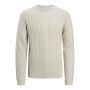 Jack & Jones JJcraig Knit Crew Neck White Melange