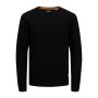 Jack & Jones JJpannel Knit Crew Neck Black