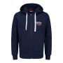 Jack & Jones Jjandy Sweat Zip Hood Navy Blazer