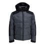 Jack & Jones Otis puffer hood heren asphalt blocking