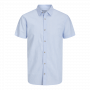 Jack & Jones Summer Korte Mouw Overhemd Cashmere Blue