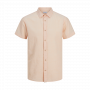 Jack & Jones Summer Korte Mouw Overhemd Pink Nectar
